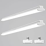 ALUSSO LED Garage Lights, 36W 4200LM 3CCT Adjustable Shop Light with E26 Base, 120° Wide Angle 4FT Ceiling Light for Garage, Workshop, Basement, Attic