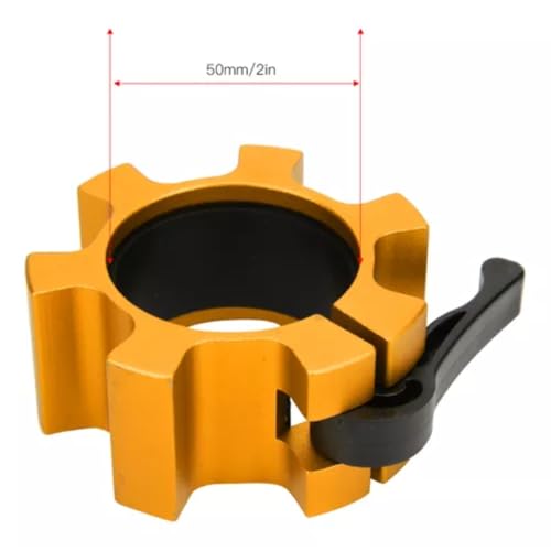 Presilha Barra Olímpica Alumínio Par 50mm Fit Power Liberação Rápida