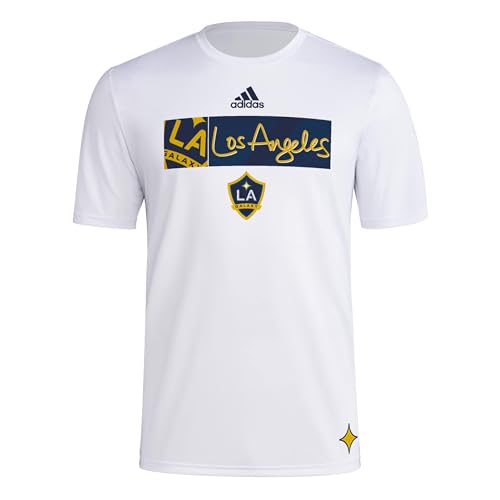 adidas Men's La Galaxy MLS Short Sleeve T-Shirt