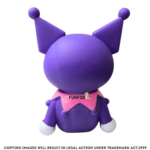 Image of FUNFOB Kuromi Action Figure Height-14cm Mobile Stand Collectible for Fans PVC Multicolour | KRMI- Mobile Figure