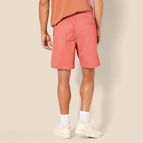 Image of Amazon Essentials Men's 8 inch Inseam Relaxed-Fit Cotton Drawstring Pull-On Walk Shorts, Summer-Weight