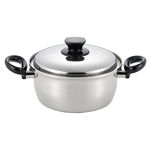 ヨシカワ ミラスティ IH 両手鍋 ステンレス 3層鋼 20cm SJ-3146