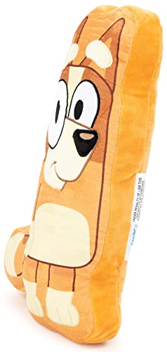 Image of Jay Franco Bluey Bingo Shaped Decorative Pillow - Kids Super Soft Throw Plush Pillow - Measures 14 Inches (Official Bluey Product)