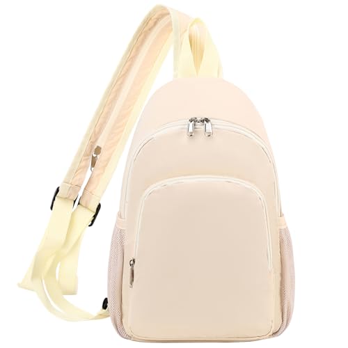 Mochila Sling Convertible para Senderismo Beige miniatura 2