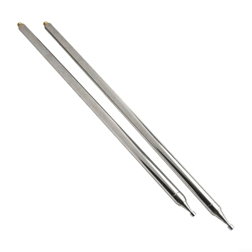 Antennen-Zugstangen, 2 Stück, 5,6 m, 201 Edelstahl, DIY-Teleskop-Antennen-Ersatz, Peitschenantennen-Set für positive V und Konfigurationen
