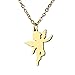 BRIGHTWINST Stainless Steel Necklaces Cupid Eros Angel Pendant Collar Chain Fashion Necklace For Women Jewelry Friends Party Gifts PTPNU02350