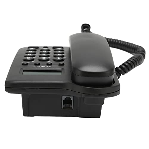 Teléfono de escritorio cableado con altavoz y ID de llamada miniatura 6