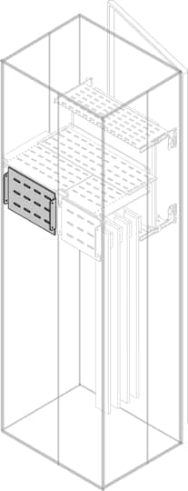 Ségrégation droit fond côté cables 175 x 800 mm pour isolation des conducteurs