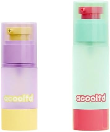 Plastic Airless Pump Dispenser Bottles 30ml & 80ml Wide Mouth Set for Leakproof Lotion & Cream Daily & Short Trips Travelers Portable Reusable