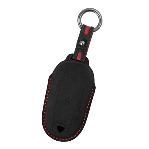 Coque de clé pour Tesla Model X en cuir noir étui de protection quotidien chic