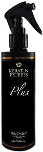 Keratin Express Plus 8 fl oz Smoothing Treatment Professional Hair Treatment up to 12 weeks. Do not use it on Pregnant Women, Children and Nursing. This product contains Formaldehyde.