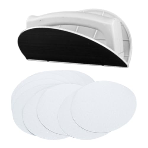 Herramienta De Lijado Semicircular: Portátil, Dispositivo De Papel De Lija, Agarre Antideslizante Portátil | Herramienta De Lijado Multifuncional Para Pintura Artística De Madera Y Metal, Artesanía, R