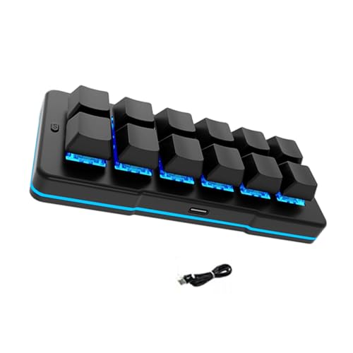 �L�[�p�b�h 12Key USB C �R�[�h�t���L�[�{�[�h�A�N�C�b�N �R�}���h �V���[�g�J�b�g�p �l�ԍH�w�Ɋ�Â����I�t�B�X �L�[�{�[�h