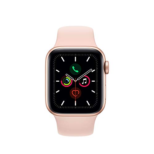 Apple Watch Series 5 (GPS, 40mm) - Gold Aluminium Case with Pink Sand Sport Band (Renewed) Apple Watch Series 5 (GPS, 40mm) - Gold Aluminium Case with Pink Sand Sport Band (Renewed)