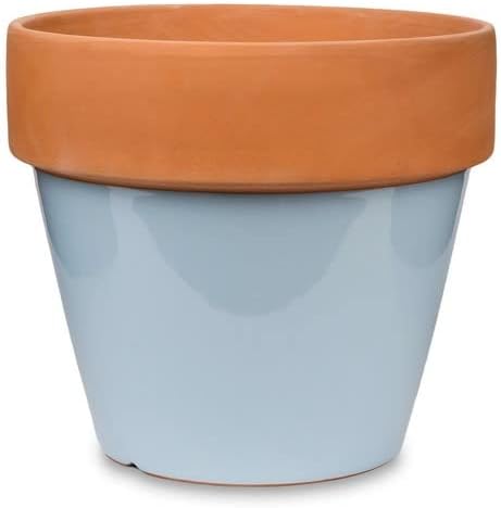 Miniatura 6 de Garden & Home Macetas esmaltadas con borde ancho de 4 pulgadas para plantas de casa, hierbas, suculentas, flores, pequeñas plantas de serpiente,