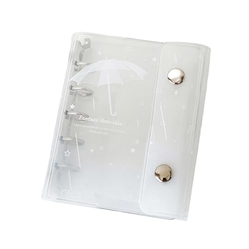 Clear Flexible Rings Binder Cover with Removable Pages for Notebooks Journals Ideal for School and Office Use Notebooks Sleeve