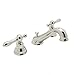 Rohl AC102LM-PN-2 Cisal Widespread Lavatory Faucet with Classic Metal Levers and Pop-Up, Polished Nickel by Rohl