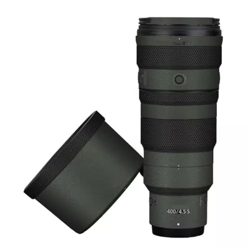 Coque Nikon Z 400mm F4.5 VR S en cuir vert protection objectif