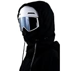 2026 Upgrade Waterproof Fleece Lined Hood,Unisex 3-in-1 Windproof Ski Mask with Drawstring,Stay Dry,Warm,Comfortable (Black)