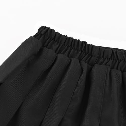 Image of Girls Pleated Skirts Built in Shorts Little Kid Athletic Flowy Skorts Skirts Toddler Girls Tennis Skorts for Girl 3-14 Years