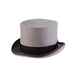 Scala Classico Men's Wool Felt English Topper Hat, Grey, M
