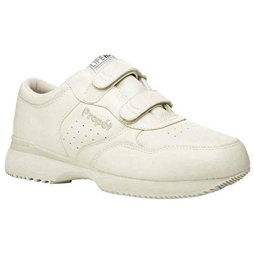 Image of Propet Mens LifeWalker Strap Slip On Walking Walking Sneakers Shoes - Off White