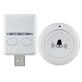 Alimentation par batterie et USB : restez alimenté avec la commodité d'une batterie rechargeable dans la télécommande et l'alimentation USB pour le récepteur de sonnette, tout en conservant la fonctionnalité lorsque vous en avez le plus besoin.
