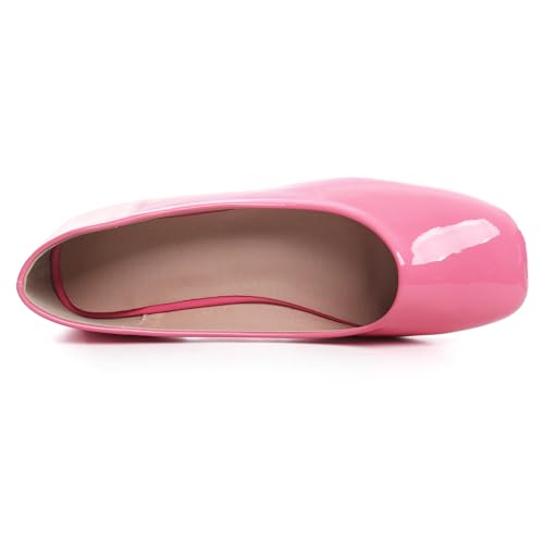Image of Dear Time Women's Casual Foldable Ballet Flats Square Toe Ballerina Flats Shoes Comfortable