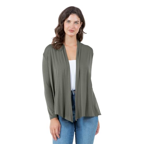 Image of Azules Long Sleeve Womens Cardigan, Thin Flowy Rayon Sweater Lightweight Cardigan for Casual or Dressy Outfits