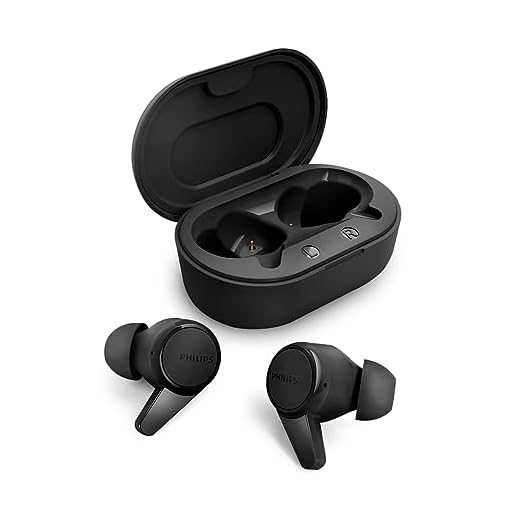 FONE DE OUVIDO SEM FIO TWS BLUETOOTH COM MICROFONE PRETO TAT1207BK/00 – PHILIPS