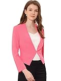 Esta chaqueta tipo blazer está confeccionada con una tela más gruesa y elástica para brindarle ropa de mayor calidad. Esencial y elegante. Es fácil de combinar con cualquier blusa, falda o pantalón de trabajo.