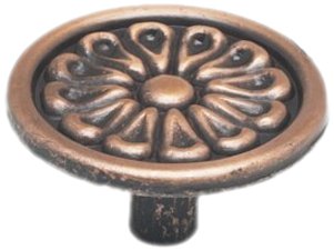 Boutons de meuble en cuivre antique Achim Home Furnishings x6 pour rénovation