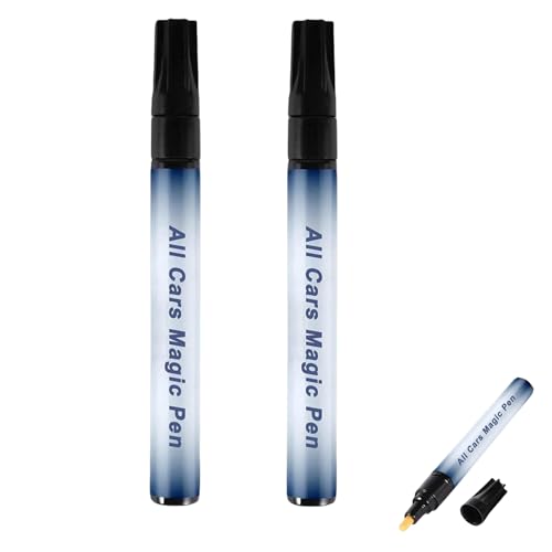 2PCS Universal Car Scratch Remover Pen - Magic Touch Up Paint Pen,Car Touch Up Pen Vehicle Auto Surface Tire Scratch Remover,Quick Filling Car Scratches and Seals, Portable Kit