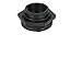 Aquascape 99123 Black Poly Bulk Head Fitting 3/4" for Pond Water Feature Waterfall Landscape and Garden