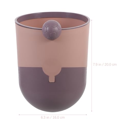 Caneca de basura compacta para cocina estilo nórdico 3L morada miniatura 2