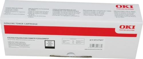 Oki 42127457   Tóner, color negro