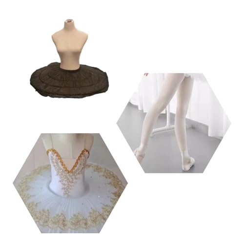 Image of Women Crinoline Petticoat Hoops Skirt Short Half Slip Underskirt for Girls Wedding Bridal Underskirt Slip