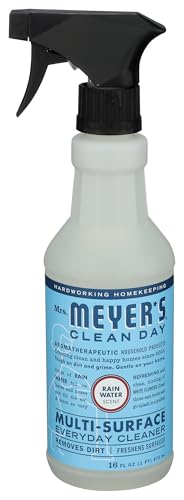 MRS. MEYER'S CLEAN DAY Multi-Surface Everyday Cleaner, Rain Water Scent, 16 Ounce Bottle