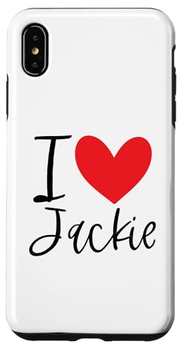 I Love Jackie ���O �p�[�\�i���C�Y ���̎q ���� BFF �t�����h �n�[�g �X�}�z�P�[�X iPhone XS Max �p