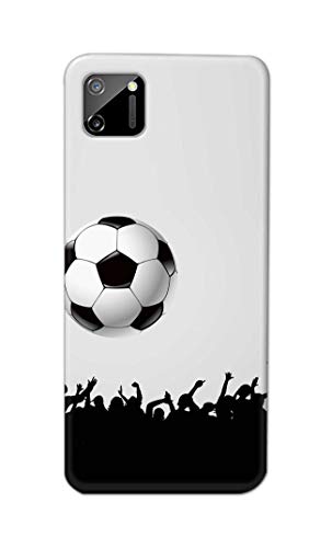 Image of Printed Hard Back Cover Case for Realme C11 2020 Back Cover (Football Icon) -1302