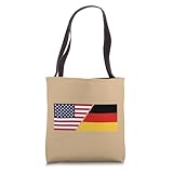 Meets Germany, American German Heritage Flag Split Tote Bag