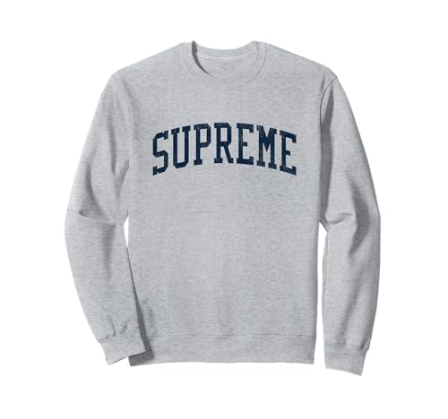 Supreme LA Vintage Athletic Sports JSN2 Imprimé Bleu marine Sweatshirt