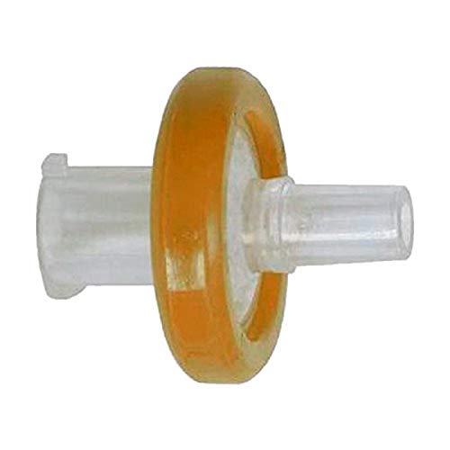 GS-Tek SP02545-H PTFE Syringe Filters with Luer Lock, 0.45 µm, 25 mm Diameter (Pack of 50)