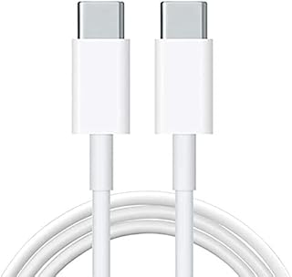 USB C to USB C 2m Charger Cable Fast Charger 60W PD Type C Power Data Lead Compatible with MacBook iPad Air iPad Pro 2021 Galaxy S21 Ultra S20 FE S10 A12 Mi 11 Note 20 Pixel 6 5 4a Note 20