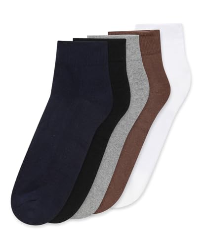 Image of Half Terry Ankle-Length Unisex Socks Pack of 6