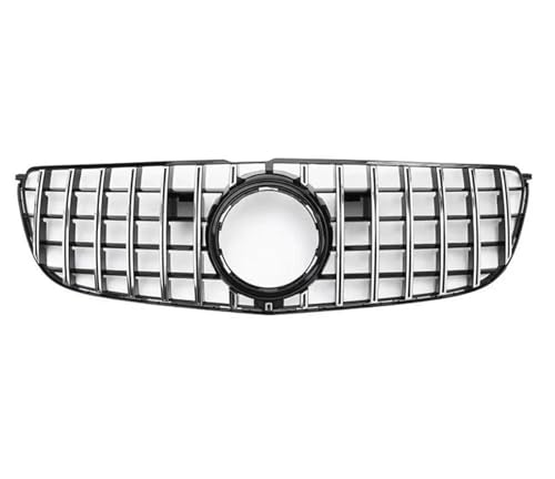 Calandre avant pour Benz GLS X166 2016-2018 grille de radiateur argentée pour pare-chocs