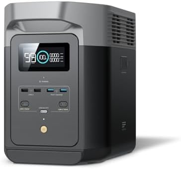 EF ECOFLOW DELTA 2 Portable Power Station | 1-3kWh Expandable | LiFePO4 Battery, 80Min Charge | 230V/50Hz India Use | Solar Generator for Home Backup,