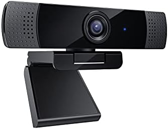 2021 Newest 1080p Webcam with Twin Stereo Microphones, Full HD USB Desktop Internet Digital camera with Auto Gentle Correction for Video Chatting and On-line Conferencing, Appropriate with Home windows & Mac, PC & Laptop computer