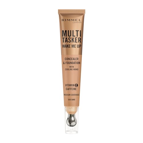 Rimmel London Multitasker Wake Me Up Corrector y Base de Maquillaje Sand 20 ml