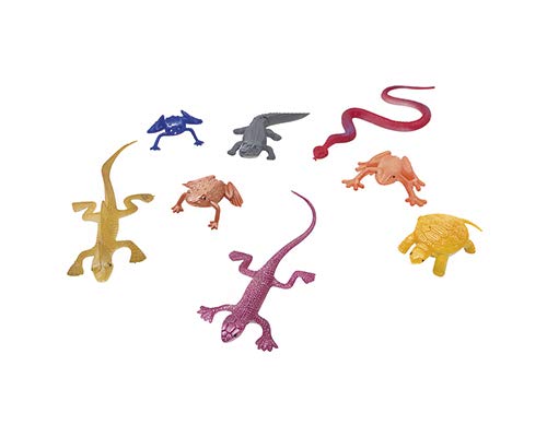 Kit Animais Répteis Mundo Animal, Pica Pau Brinquedos, Multicor